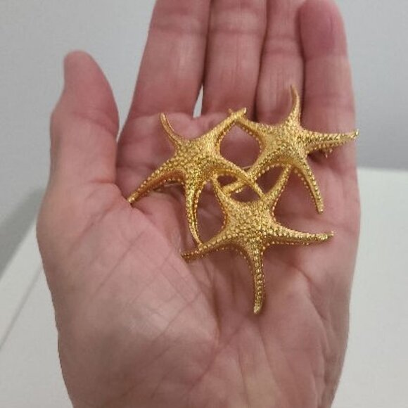 Sun-Kissed Starfish Monet Brooch - Picture 4 of 6